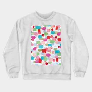 I Love To Paint Aesthetic Bright Paint Brush Strokes Crewneck Sweatshirt